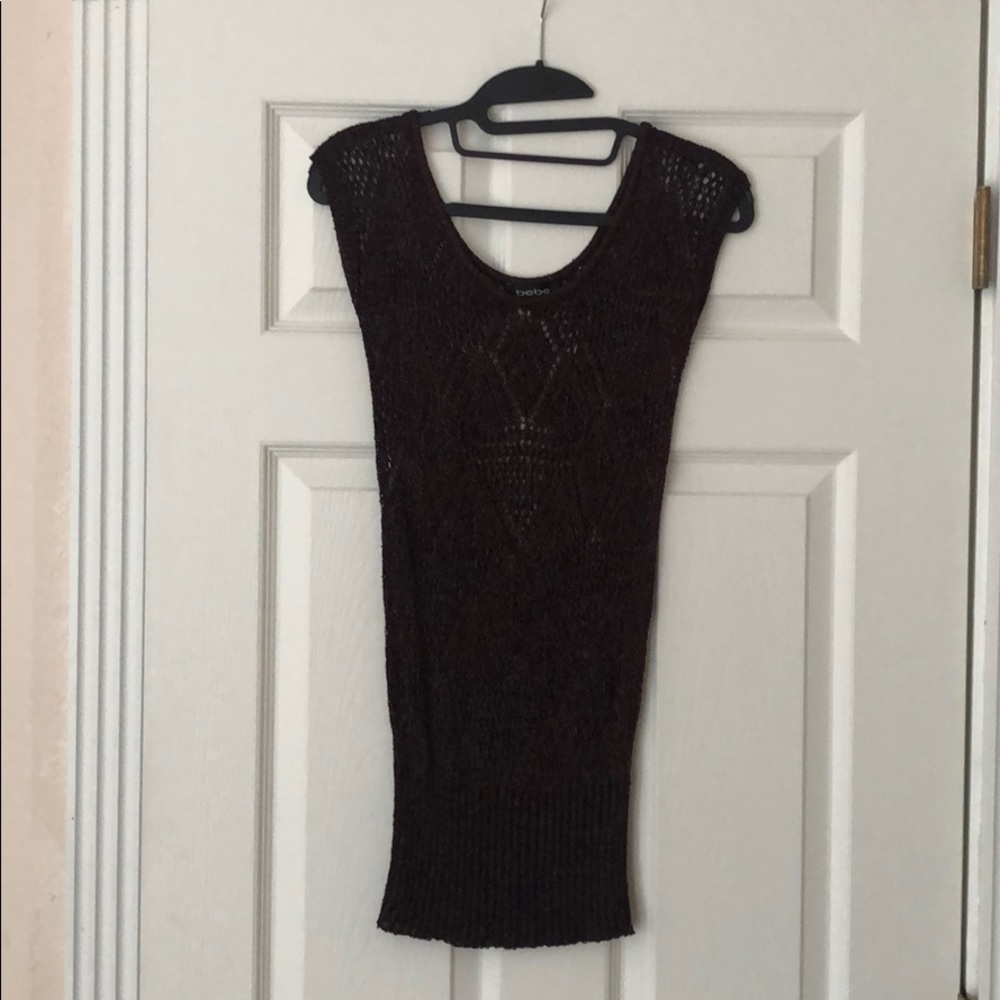 Brown knit top